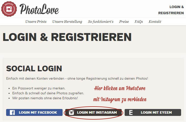 Login & Registrieren